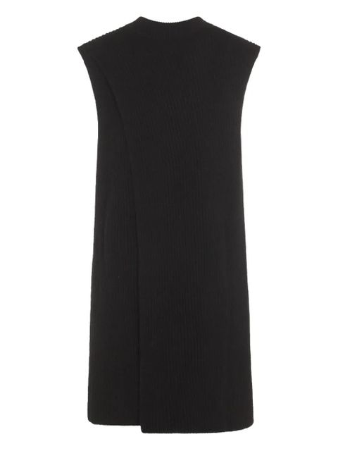 Jil Sander sleeveless knitted vest - Black - zdjęcie produktu nr 2