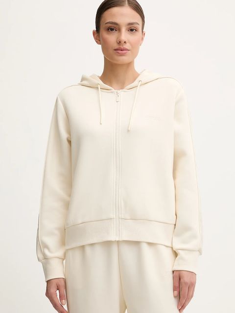 Guess bluza MARYELLA damska kolor beżowy z kapturem gładka V5YQ00 KB3P2 - zdjęcie produktu nr 1