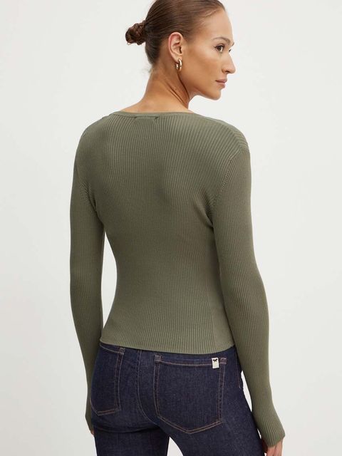 Guess sweter BLAIRE damski kolor zielony W4YR16 Z2V62