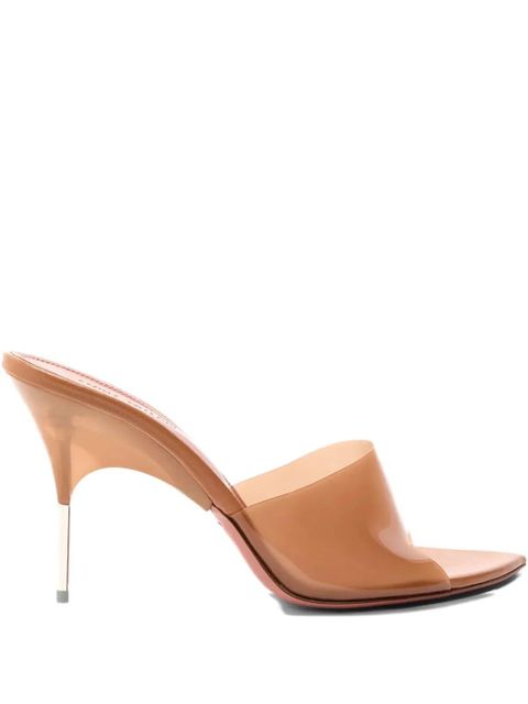 Amina Muaddi 95mm Alexa stiletto mules - Neutrals