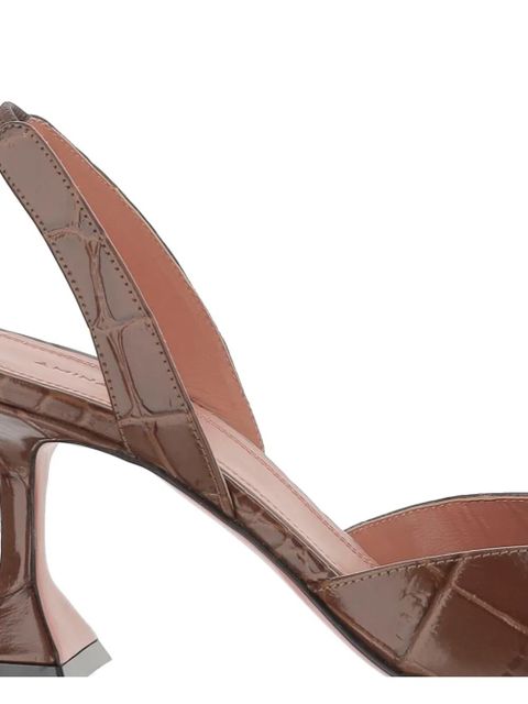 Amina Muaddi Holli Sling pumps - Brown