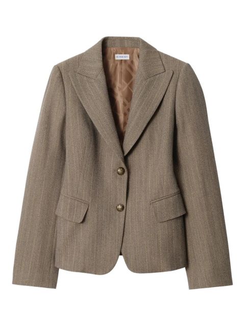 Burberry striped button-up blazer - Brown - zdjęcie produktu nr 1