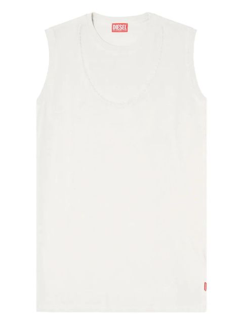 Diesel D-EMB cotton mini dress - Neutrals - zdjęcie produktu nr 1