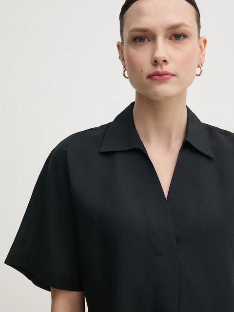 Calvin Klein sukienka z domieszką lnu