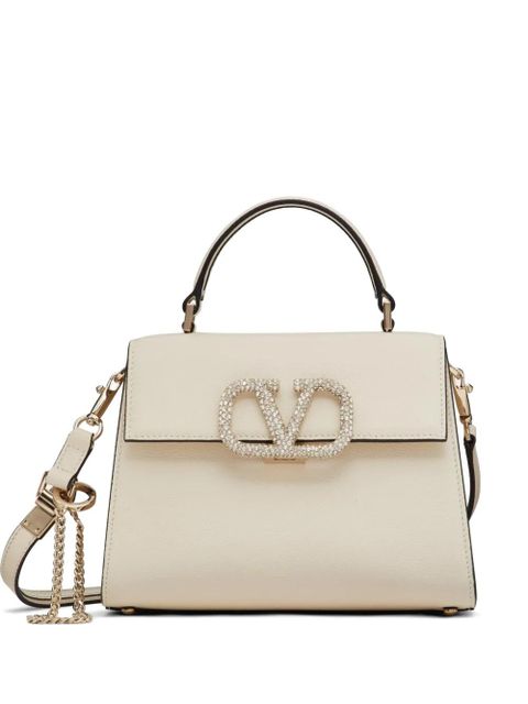 Valentino Garavani small Vsling handbag with jewel embroidery - Neutrals - zdjęcie produktu nr 1