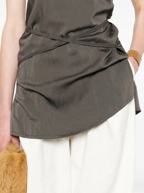 LEMAIRE Apron top - Brown
