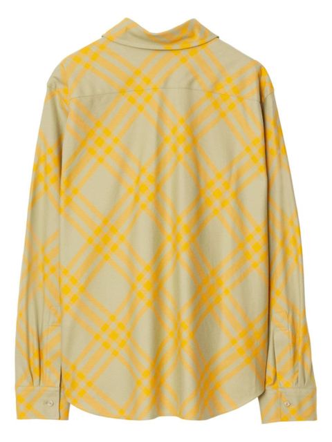 Burberry checked flannel shirt - Neutrals - zdjęcie produktu nr 2