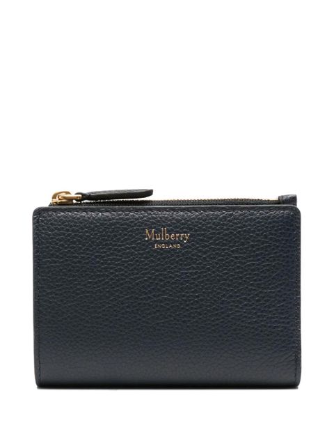 Mulberry zip-top leather wallet - Blue - zdjęcie produktu nr 1