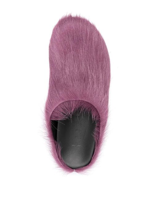 Marni Fussbett Sabot calf hair mules - Purple