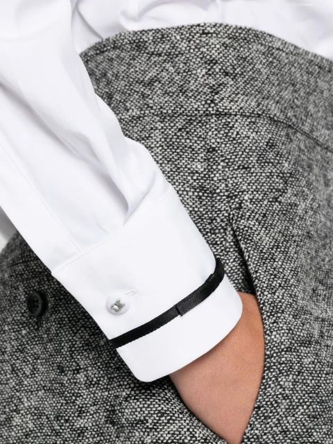 Max Mara Otranto piped-trim shirt - White