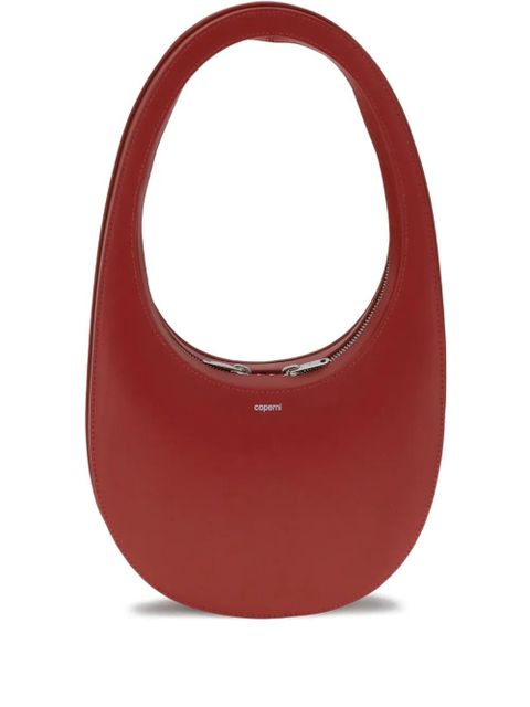 Coperni Swipe oval-frame zip shoulder bag - Red - zdjęcie produktu nr 1