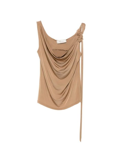 Blumarine cowl flower top - Neutrals - zdjęcie produktu nr 1