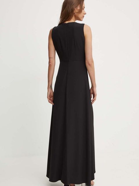 Sandro Ferrone sukienka kolor czarny maxi rozkloszowana SFS21XBDTOKIO - zdjęcie produktu nr 2