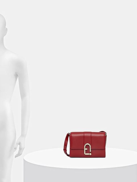 Furla torebka skórzana kolor czerwony WB01683.BX3346.4021S