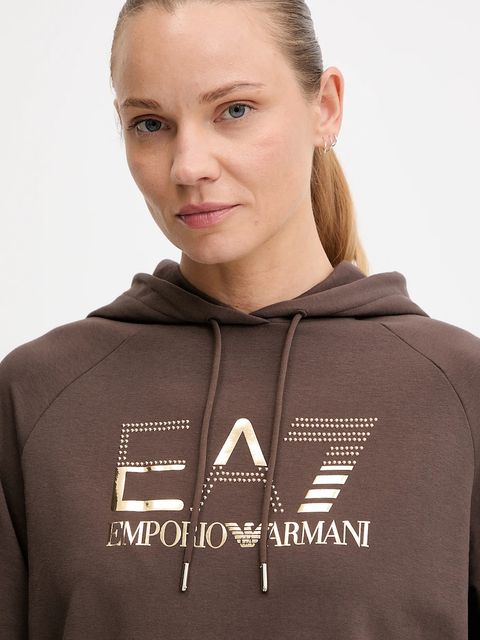EA7 Emporio Armani dres damski kolor brązowy AF12502.7W000687 - zdjęcie produktu nr 2