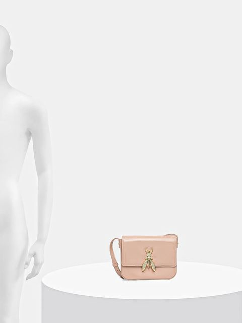 Patrizia Pepe torebka skórzana kolor pomarańczowy 8B0303 L125