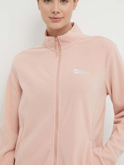 Jack Wolfskin bluza sportowa Taunus kolor różowy gładka 1711391