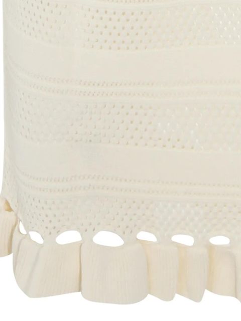 TWINSET ruffled-hem midi skirt - Neutrals