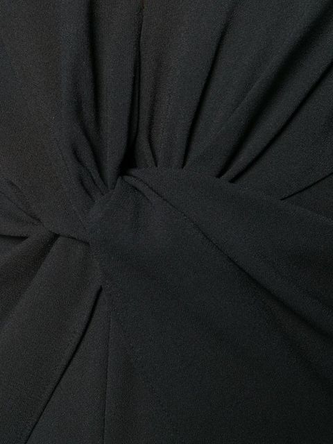 Self-Portrait knot front jumpsuit - Black