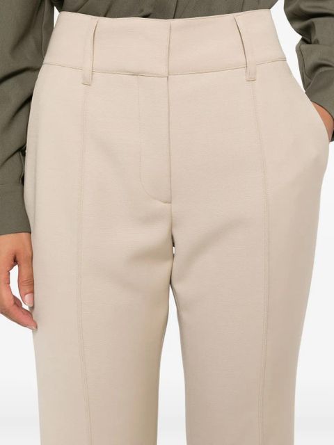 Gabriela Hearst pleated flared trousers - Neutrals