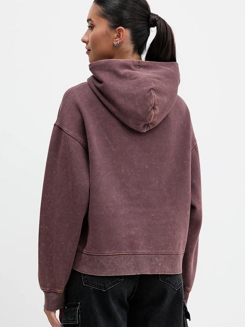 Tommy Jeans bluza damska kolor fioletowy z kapturem gładka DW0DW21609 - zdjęcie produktu nr 2