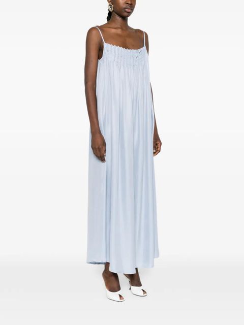 Eleh gathered-detail maxi dress - Blue