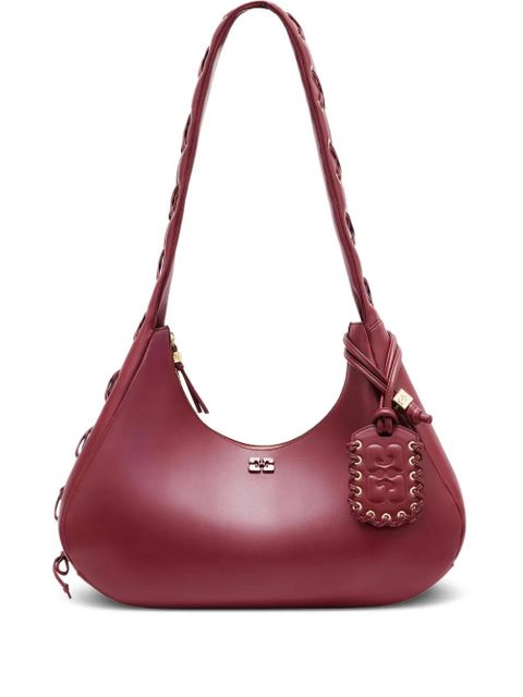 GANNI medium Hobo shoulder bag - Red - zdjęcie produktu nr 1