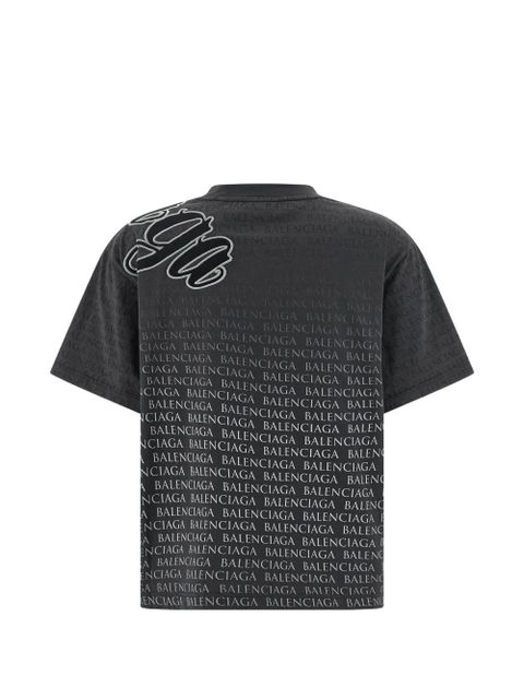 Balenciaga Cursive graphic-print t-shirt - Grey - zdjęcie produktu nr 2