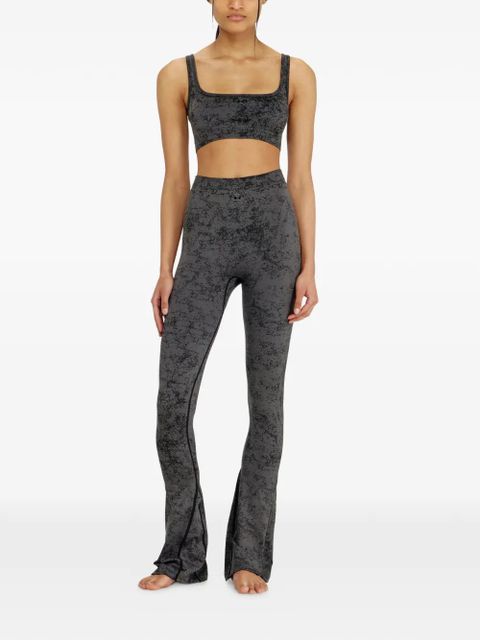 Diesel printed seamless sports bra - Grey