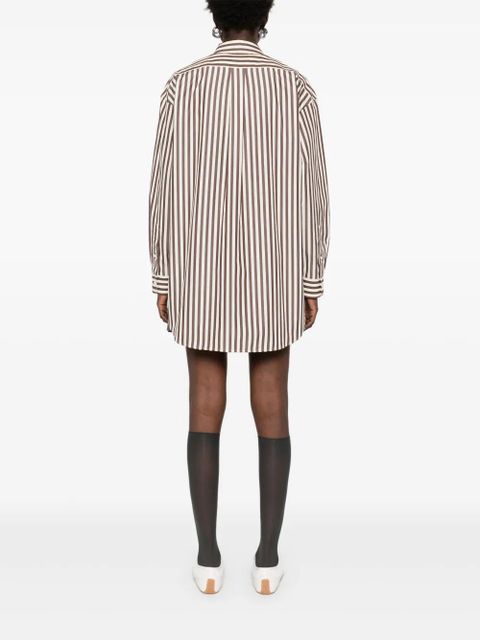 Miu Miu striped shirt - Brown