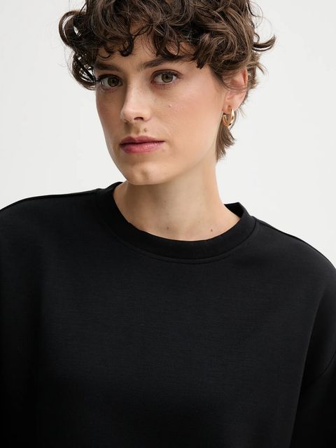 United Colors of Benetton bluza damska kolor czarny gładka 3Y2F3M07M