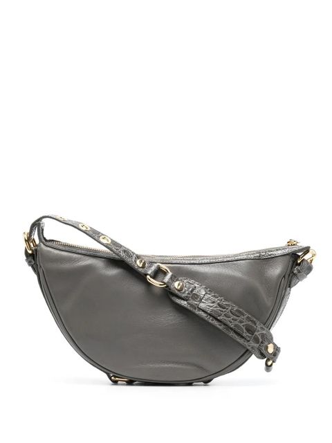 BY FAR zip-up curved shoulder bag - Grey - zdjęcie produktu nr 1