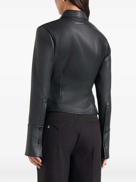 Manière De Voir Sonia darted-seams angular shirt - Black