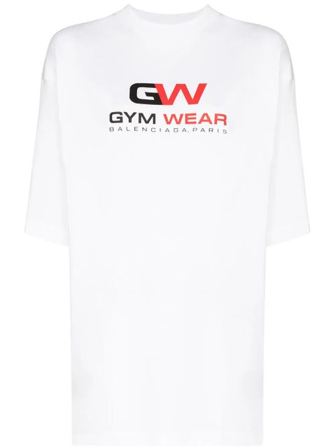 Balenciaga Gym Wear logo-print T-shirt - White - zdjęcie produktu nr 1
