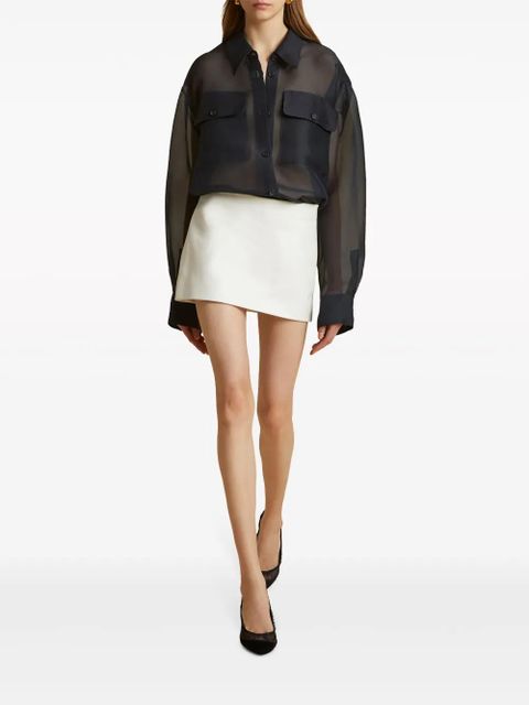 KHAITE The Missa semi-sheer shirt - Black - zdjęcie produktu nr 2