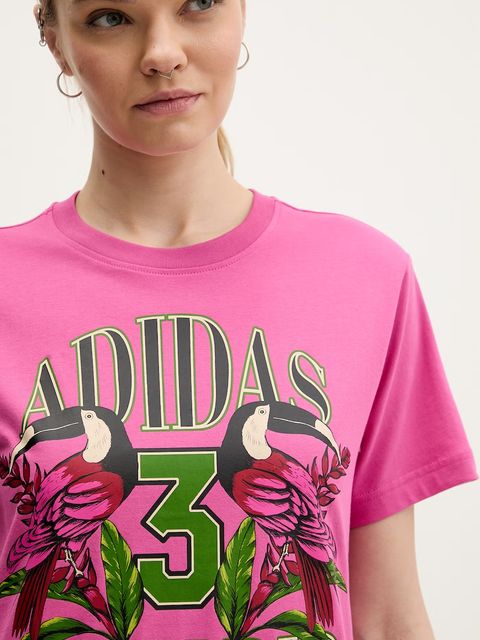 adidas t-shirt bawełniany x Farm Rio