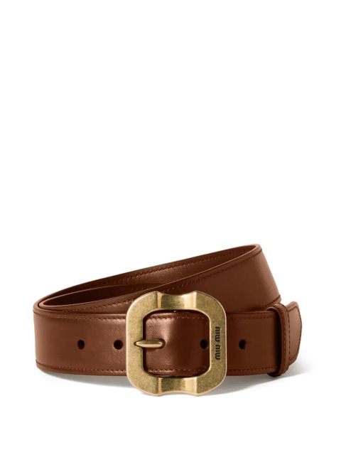 Miu Miu leather belt - Brown - zdjęcie produktu nr 1
