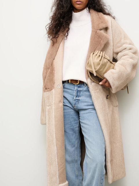 Answear.LAB płaszcz kolor beżowy