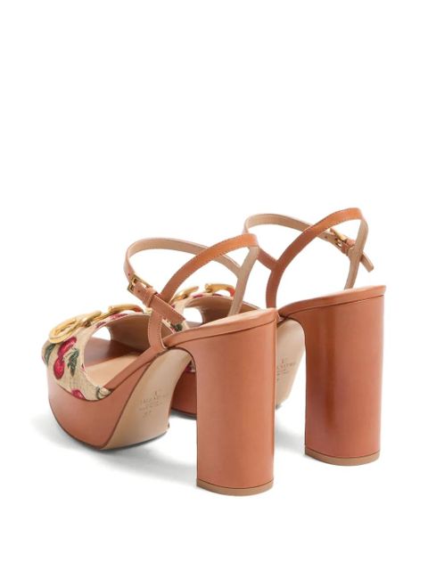 Valentino Garavani 115mm VLogo Signature Cherryfic sandals - Neutrals