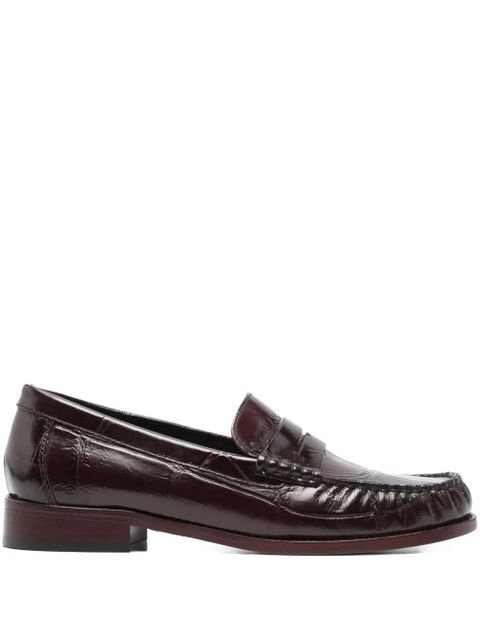 Paris Texas penny leather loafers - Red - zdjęcie produktu nr 1