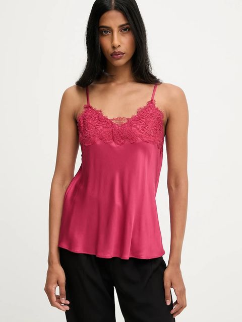 Answear.LAB bluzka damska kolor czerwony gładka - zdjęcie produktu nr 2