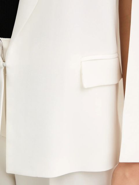 Twinset marynarka kolor beżowy jednorzędowa gładka 252TT2400