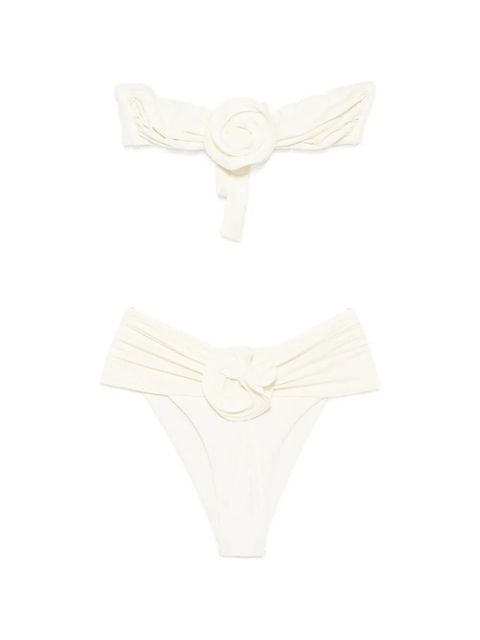 La Reveche Derya ruched bikini - Neutrals - zdjęcie produktu nr 1