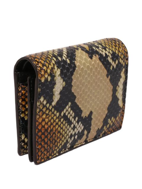 Alexander McQueen snakeskin-print wallet - Brown