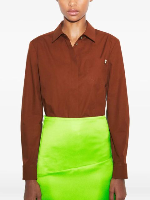 Tory Burch button-up long-sleeve shirt - Brown