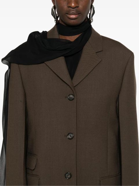TOTEME Straight single-breasted blazer - Brown