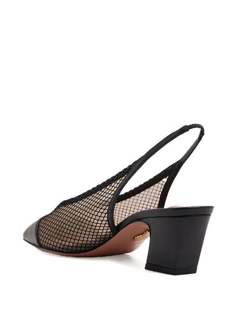 Aquazzura 40mm Margot mesh slingback heeled pumps - 000