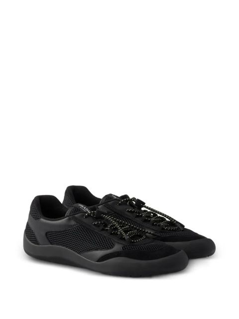 Prada Speedrock mesh panelled sneakers - Black