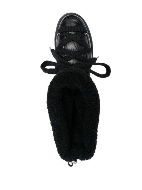 Moncler lace-up snow boots - Black