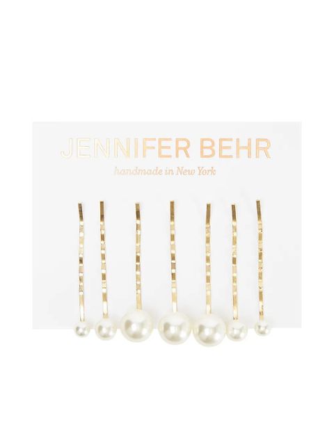 Jennifer Behr set of 7 Perla hairclips - White - zdjęcie produktu nr 1